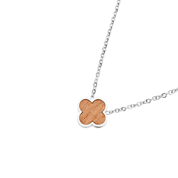 Halskette Piece of Life - Edelstahl - Kleeblatt