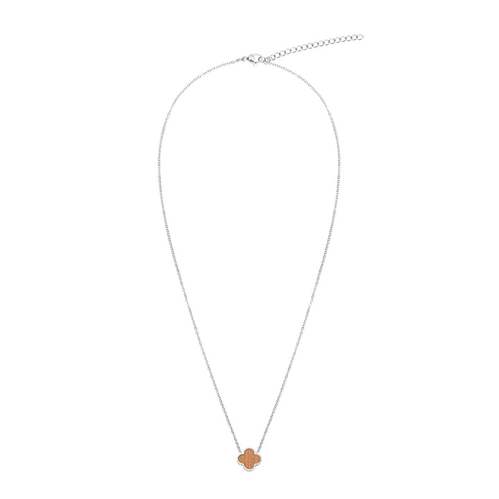 Halskette Piece of Life - Edelstahl - Kleeblatt