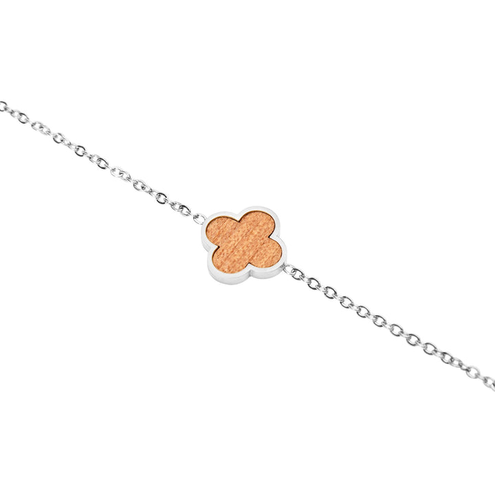 Armband Piece of Life - Edelstahl - Kleeblatt