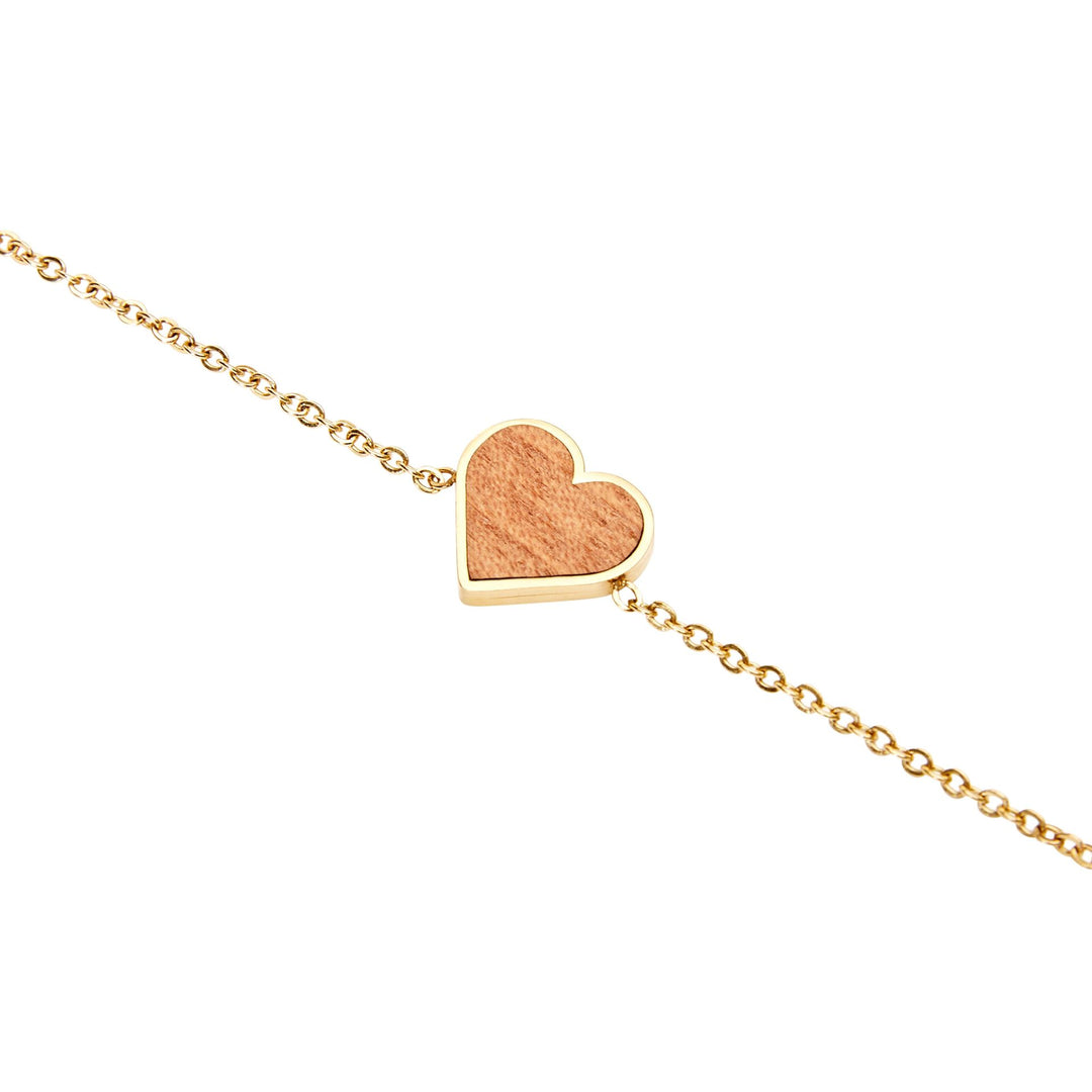 Armband Piece of Life - vergoldet - Herz