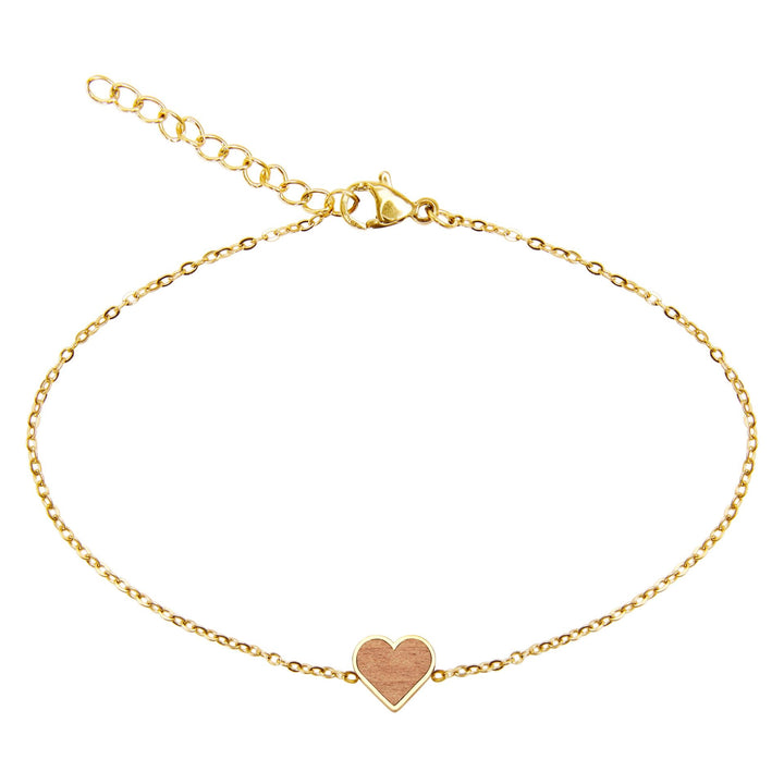 Armband Piece of Life - vergoldet - Herz