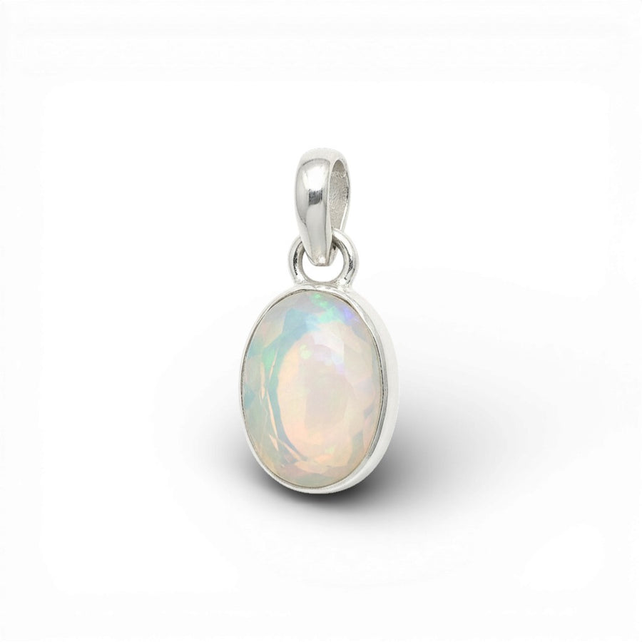 Äthiopischer Opal und Silber Anhänger