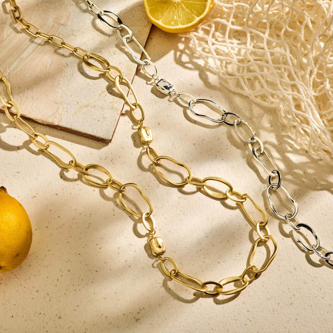 Halskette versilbert