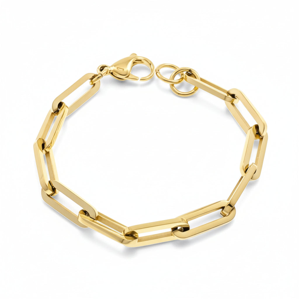 Edelstahl Armband vergoldet
