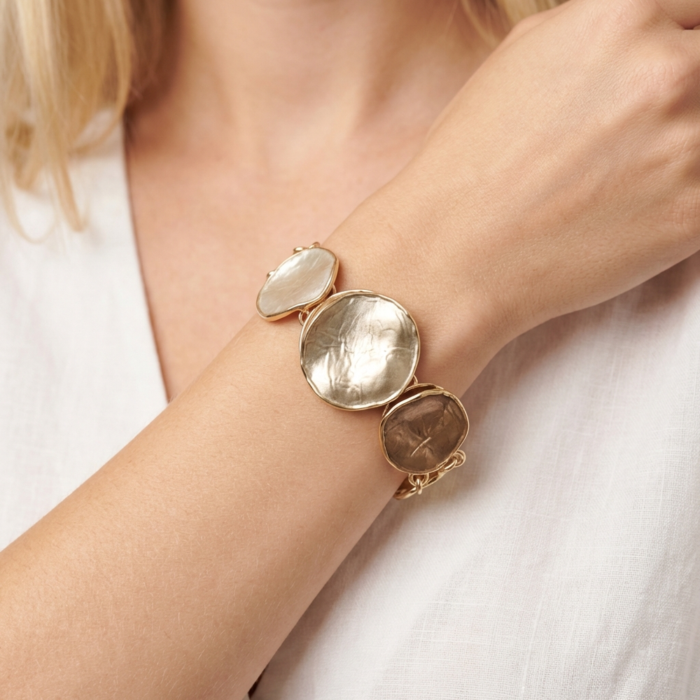 Bracciale snake 3 tondi Sahara