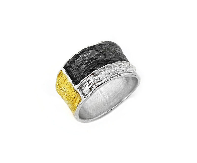 Ring Silber vergoldet ohne Kette