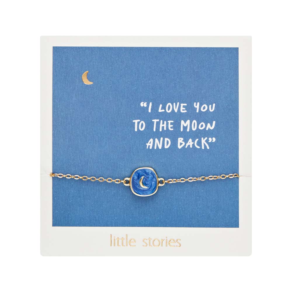 Armband - "little stories" - goldfarben - Mond