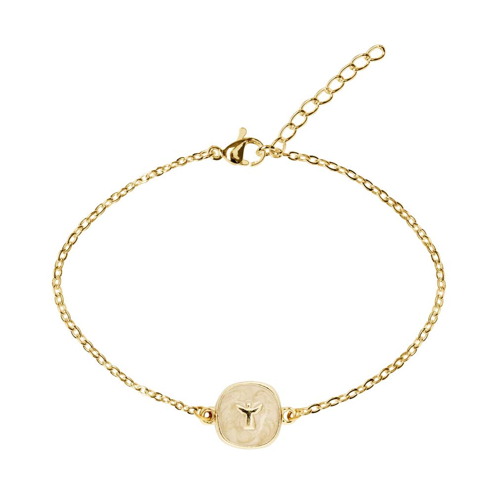 Armband - "little stories" - goldfarben - Engel