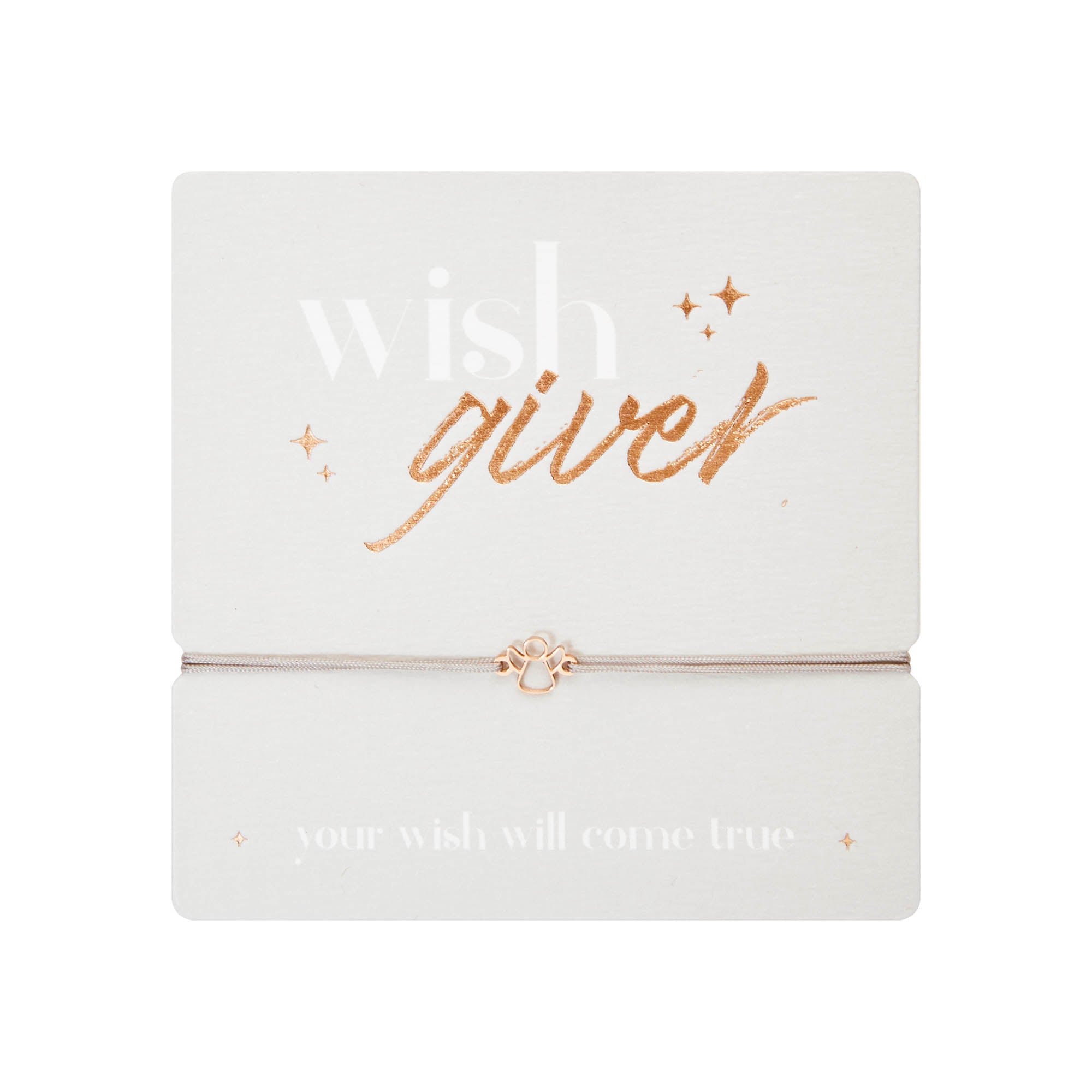 Armband - "wish giver" - rosévergoldet - Engel