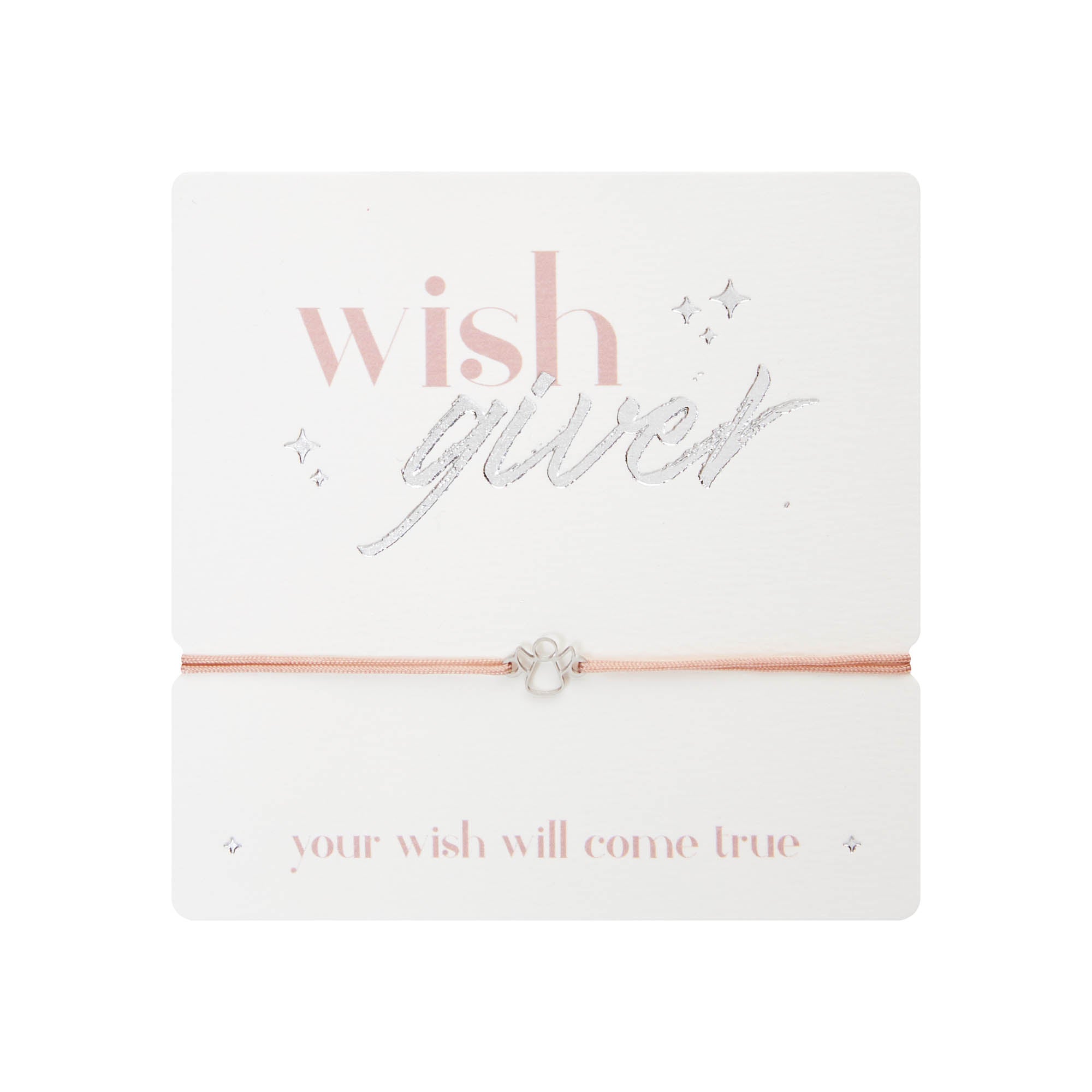 Armband - "wish giver" - rosévergoldet - Engel