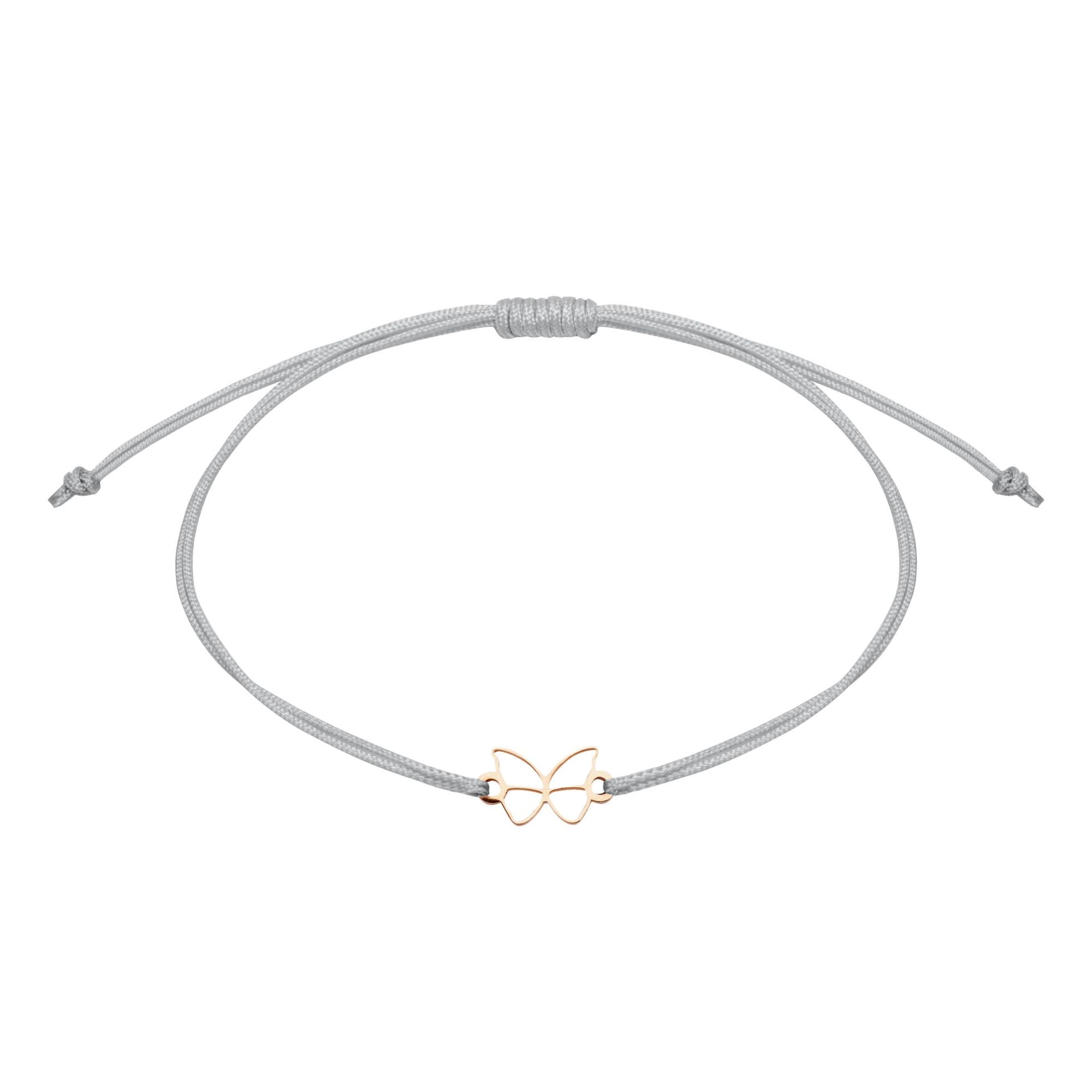 Armband - "wish giver" - rosévergoldet - Schmetterling
