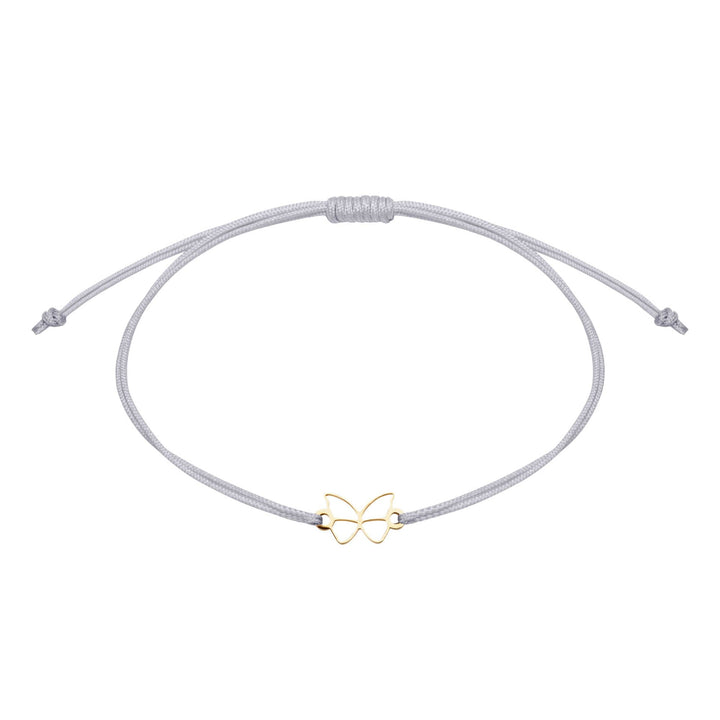 Armband - "wish giver" - vergoldet - Schmetterling