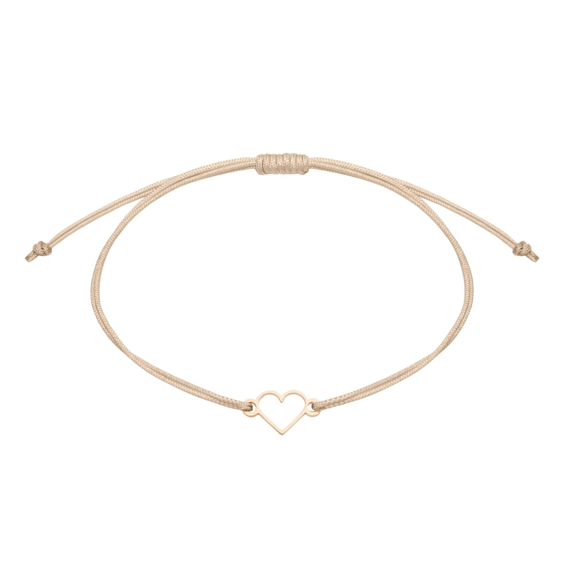 Armband - "wish giver" - rosévergoldet - Herz