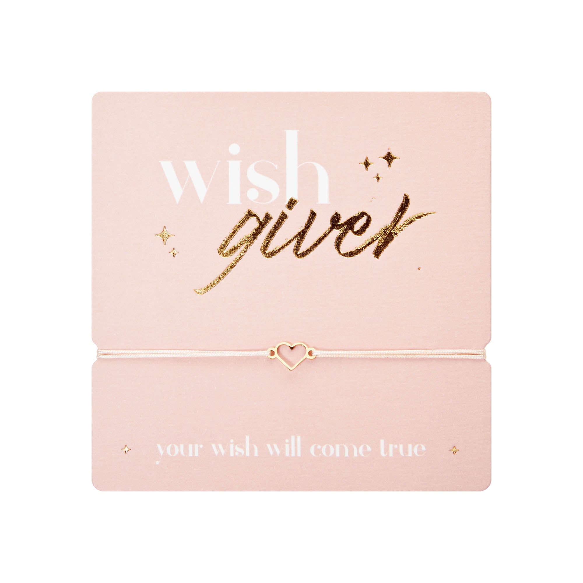 Armband - "wish giver" - vergoldet - Herz