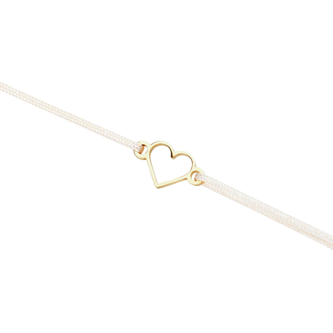 Armband - "wish giver" - vergoldet - Herz