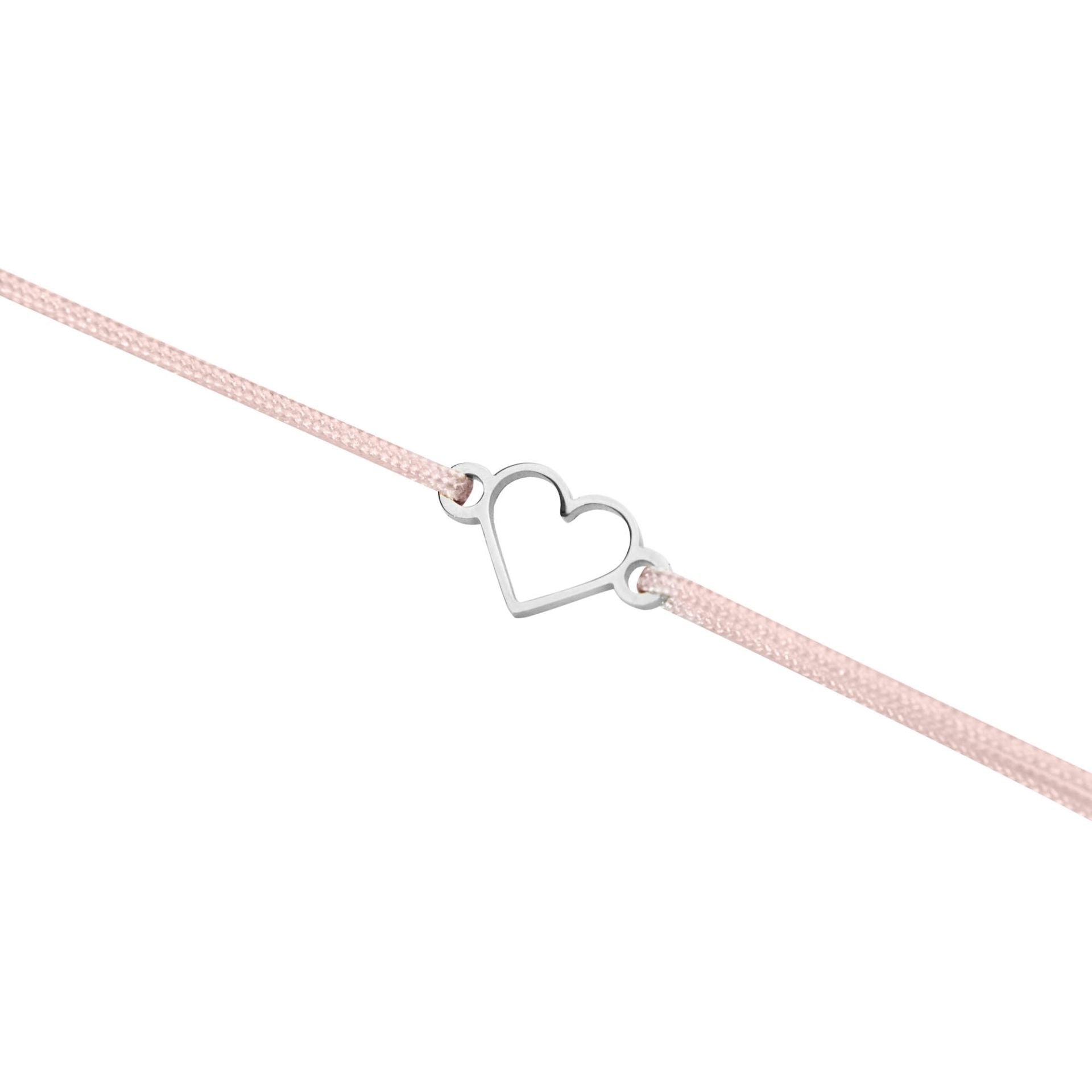 Armband - "wish giver" - Edelstahl - Herz