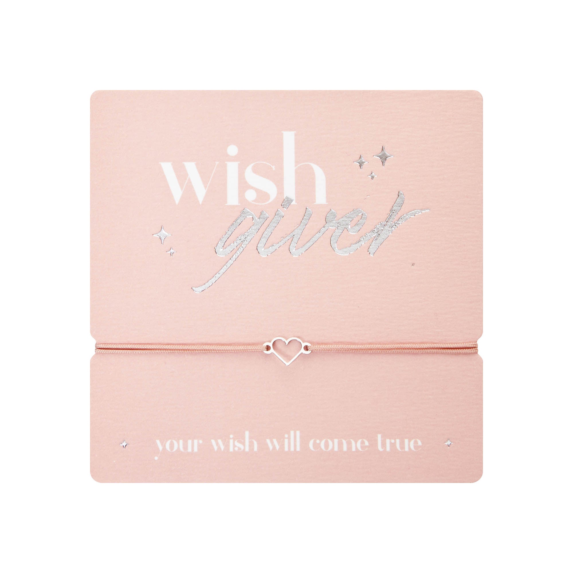 Armband - "wish giver" - Edelstahl - Herz