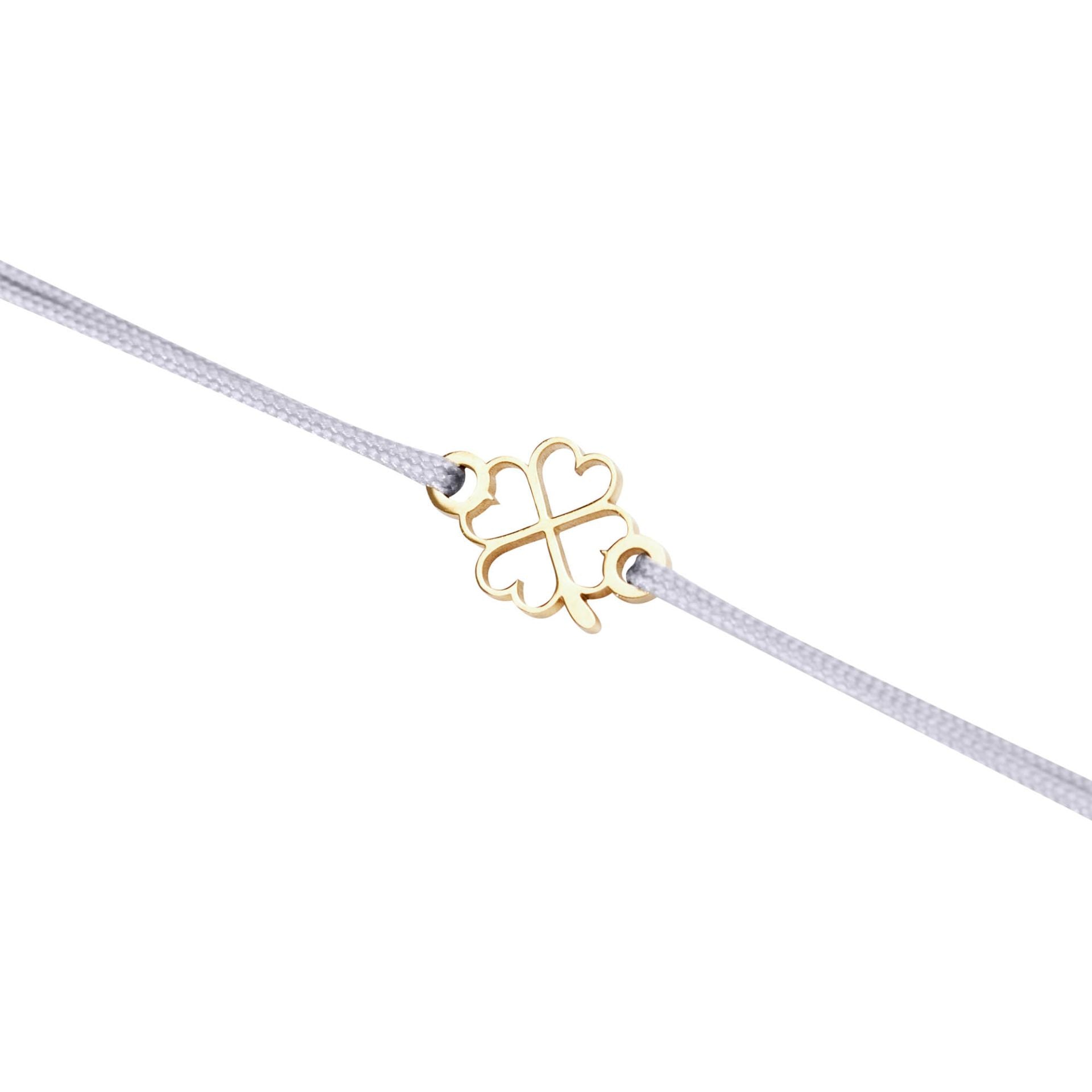 Armband - "wish giver" - vergoldet - Kleeblatt