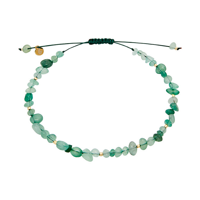 Armband - "memories of life" - grüner Quarz