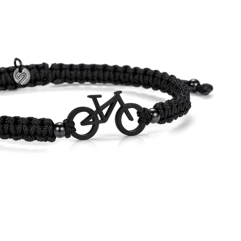 NIGHT BLACK MTB BRAIDED BRACELET