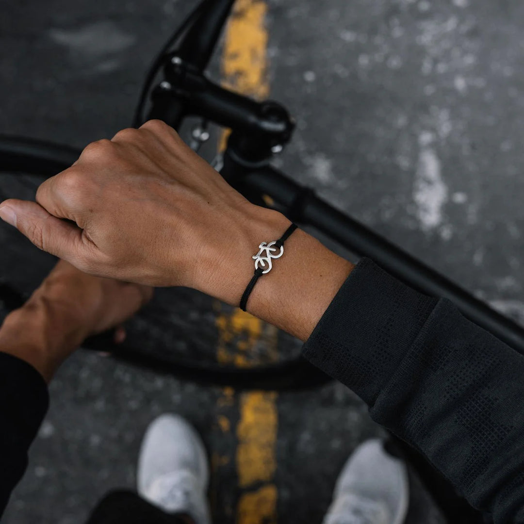 SILVER BIKE BRACELET
