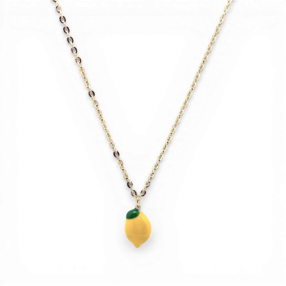 NECKLACE SIMPLE WITH A LEMON PENDANT