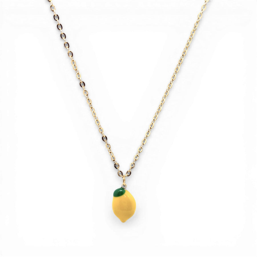 NECKLACE SIMPLE WITH A LEMON PENDANT