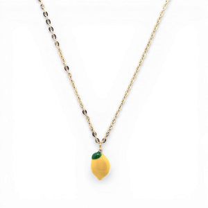 NECKLACE SIMPLE WITH A LEMON PENDANT