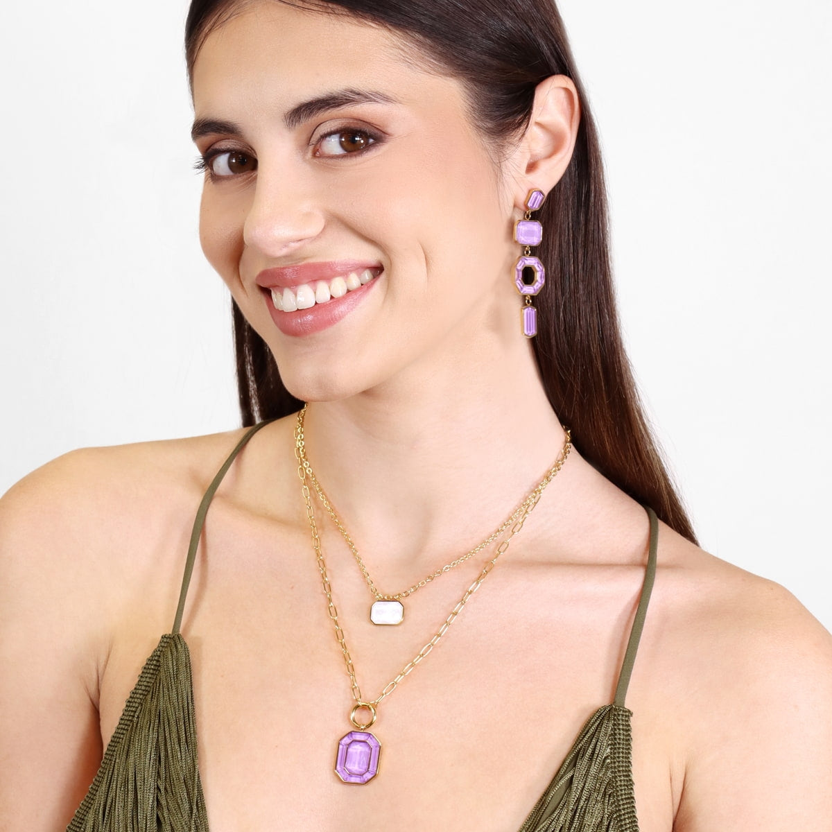 SUNFLOWERS GLEAM SS26 NECKLACE MODEL 1