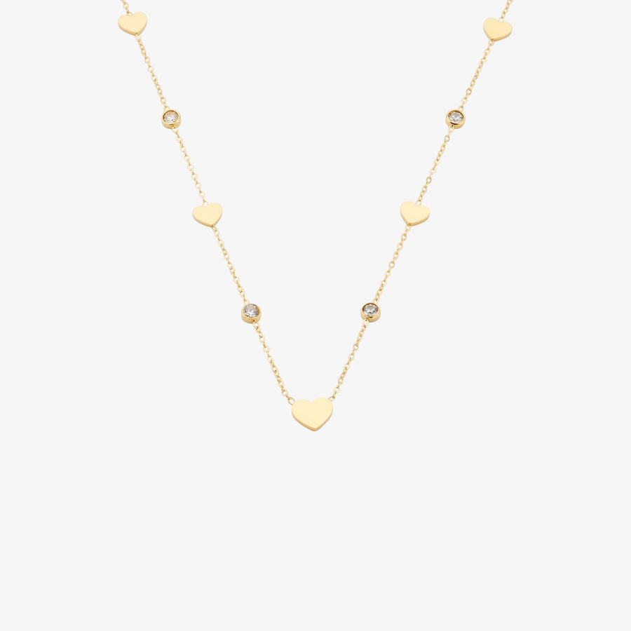 Halskette Edelstahl vergoldet