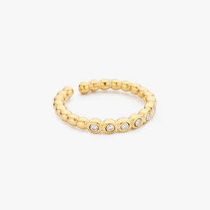 Ring Edelstahl vergoldet