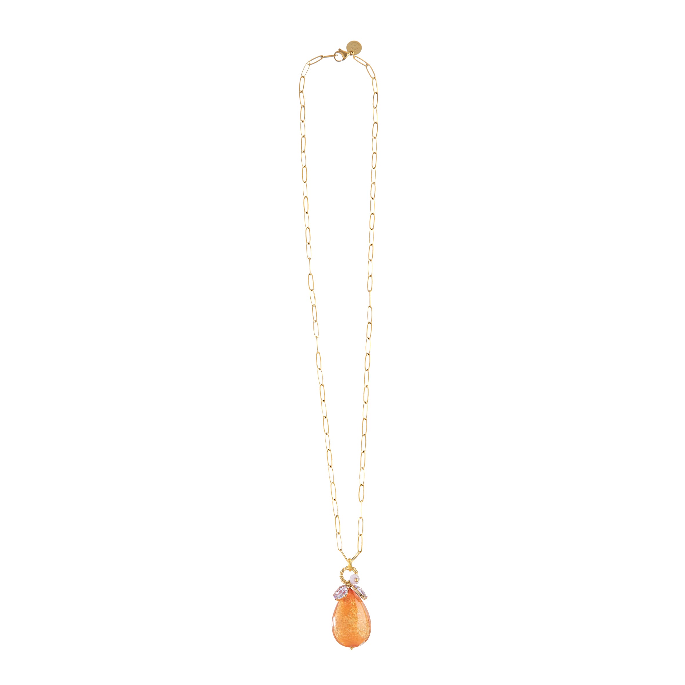 COLLANA PENDENTE JASMINE CORALLO (S)
