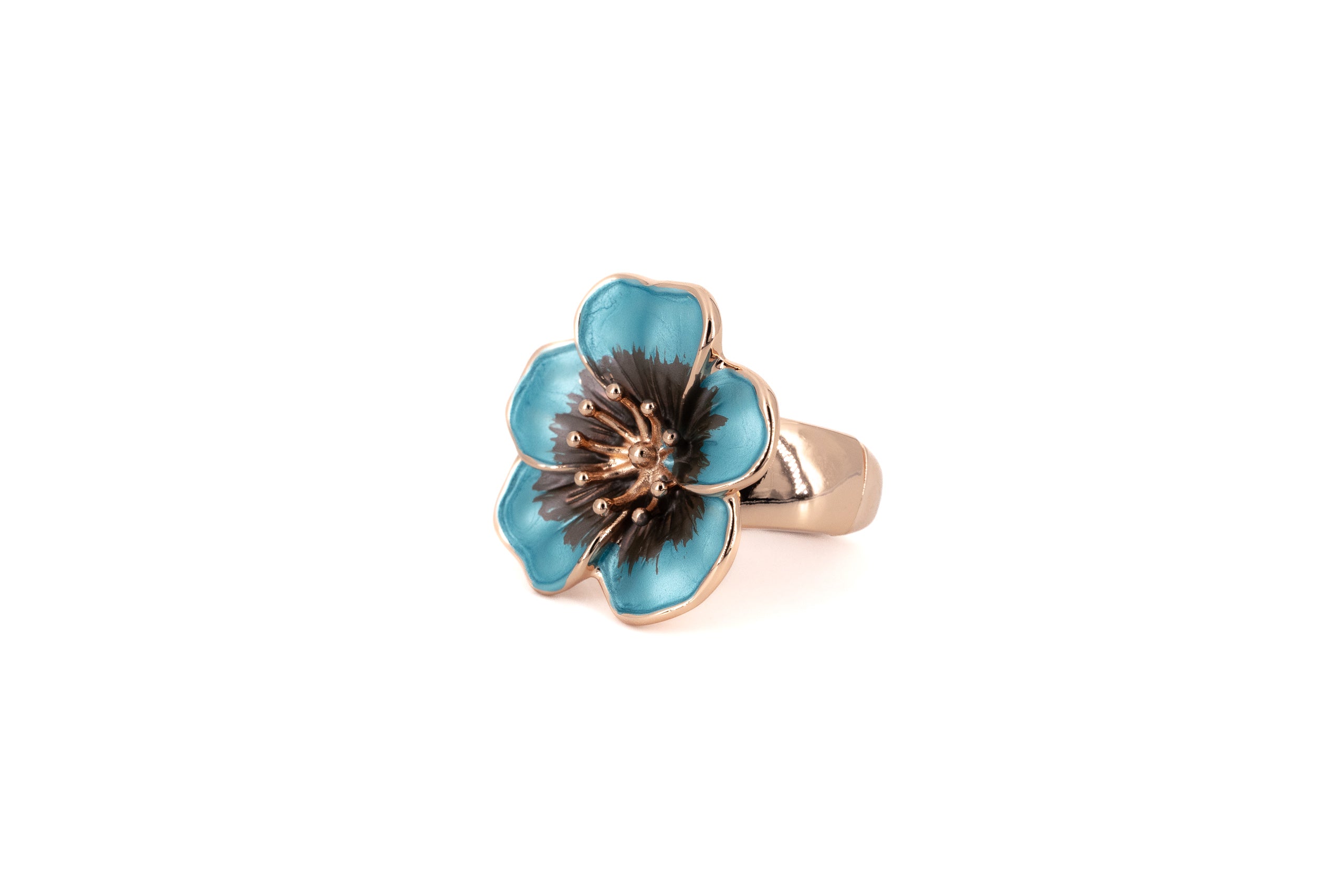 Anello zama fiore aperto