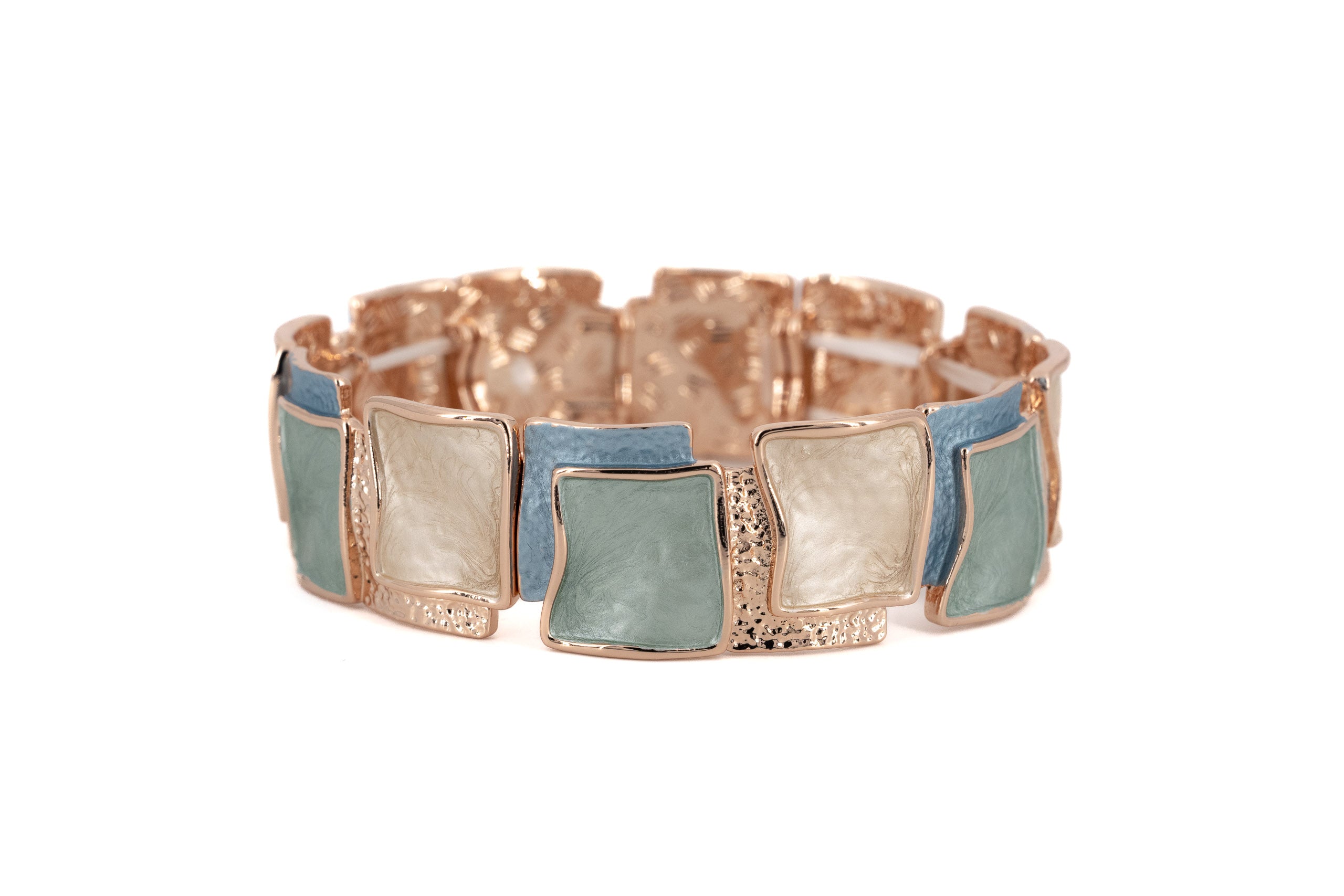 Bracciale zama multi quadri stilizzati sovrapposti