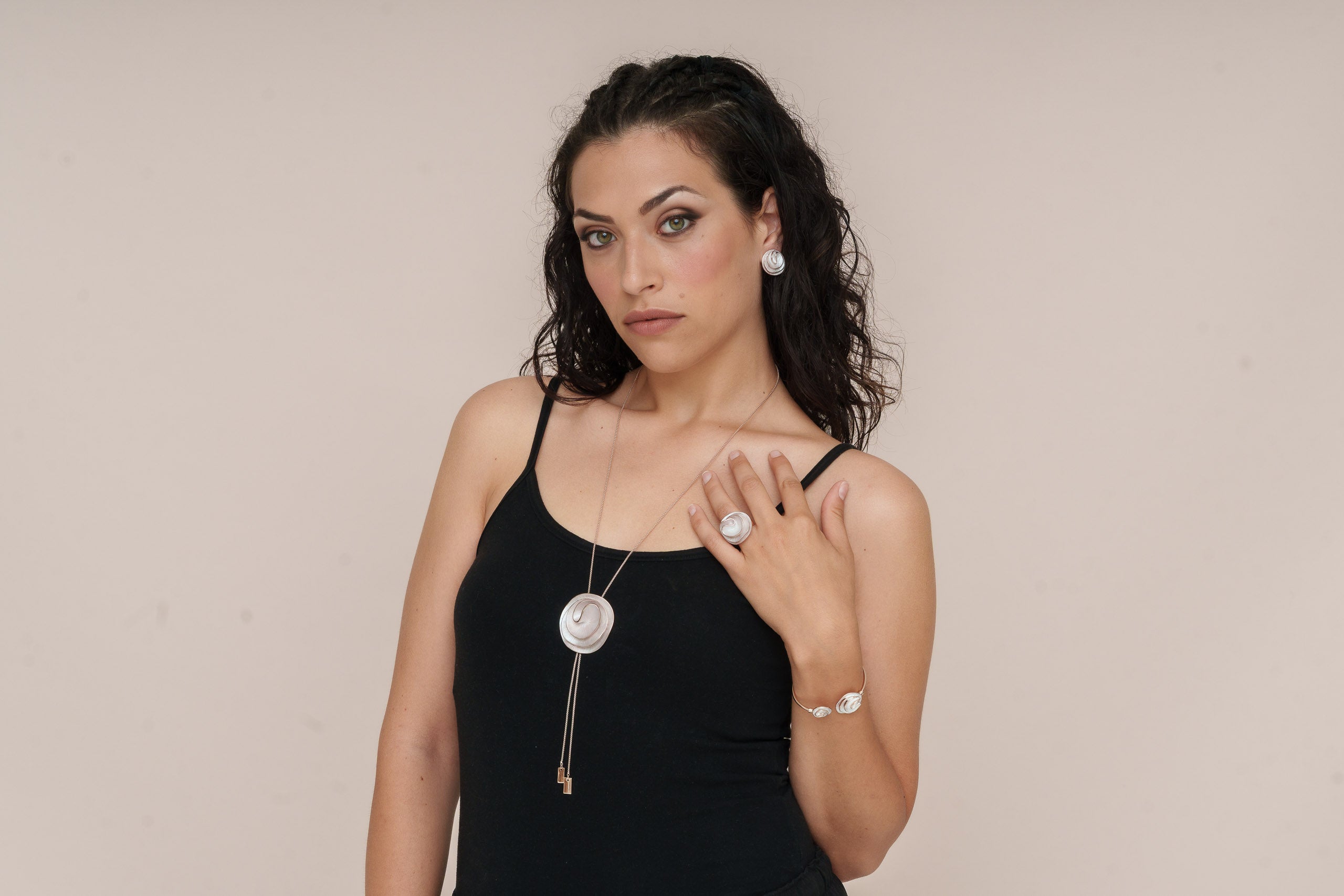 Collana catena saliscendi zama rosellina