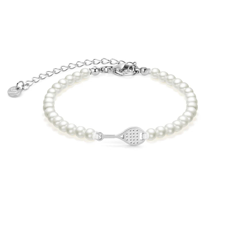 PEARL SILVER TENNIS CHAIN BRACELET