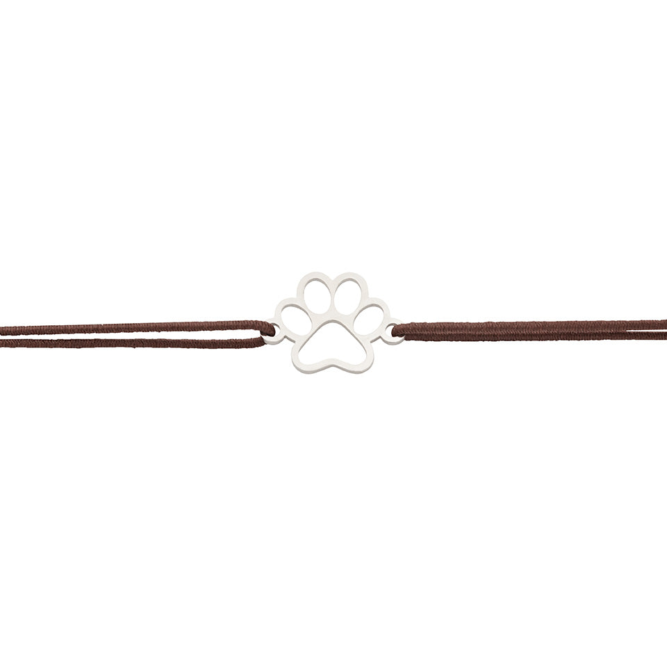 Armband - "little companion - Edelstahl - Pfote