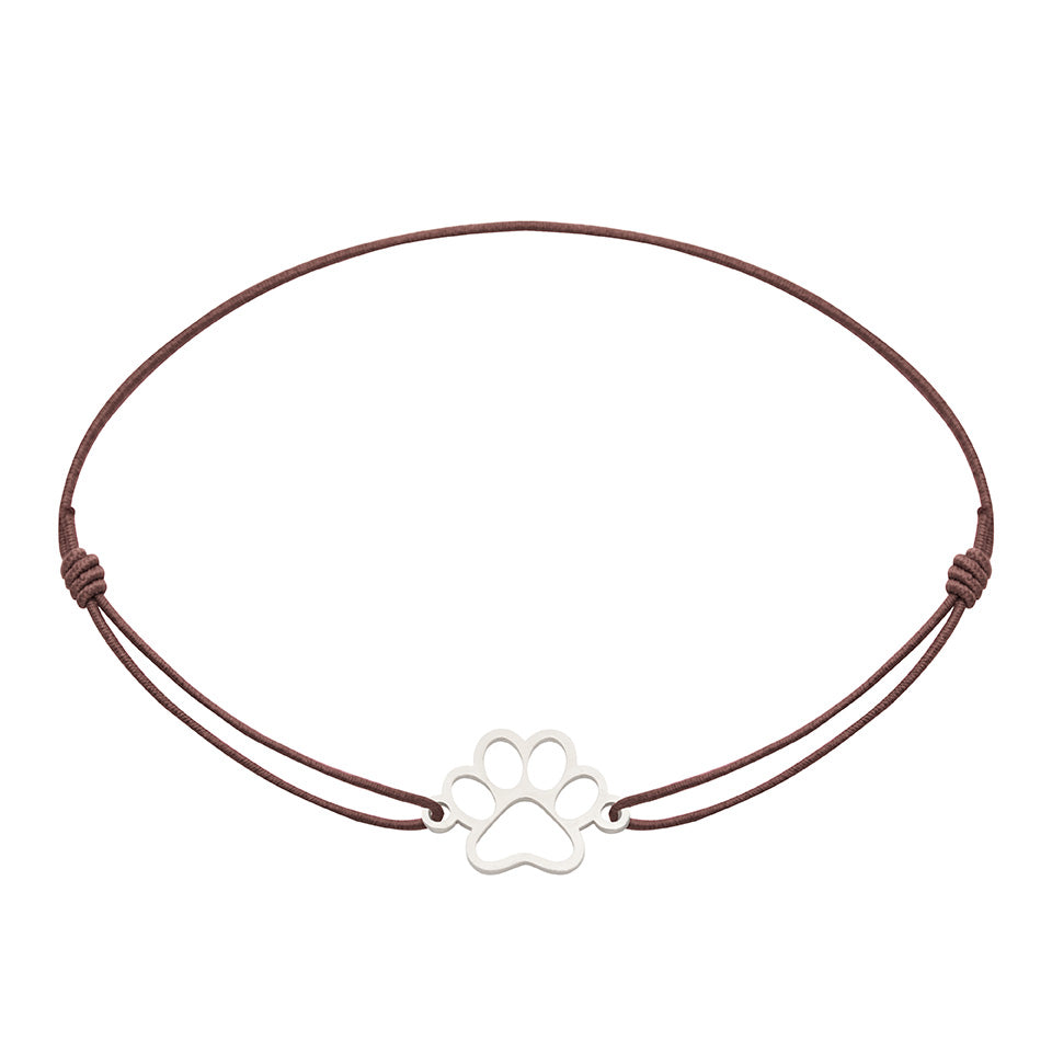 Armband - "little companion - Edelstahl - Pfote