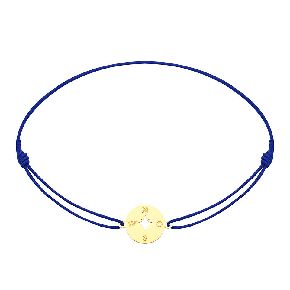 Armband - "little companion - vergoldet - Kompass
