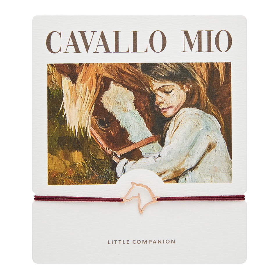Armband - "little companion - rosévergoldet - Pferd