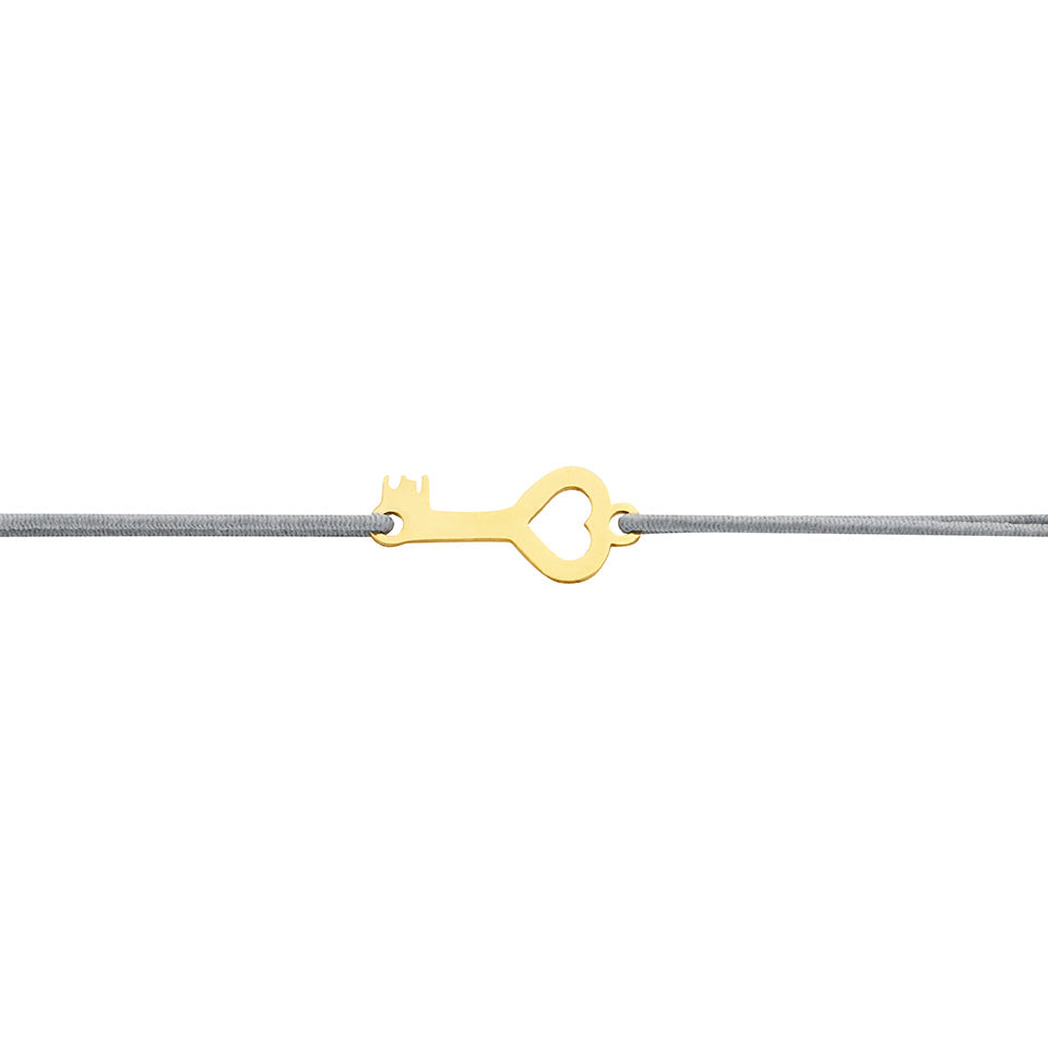 Armband - "little companion - vergoldet - Schlüssel