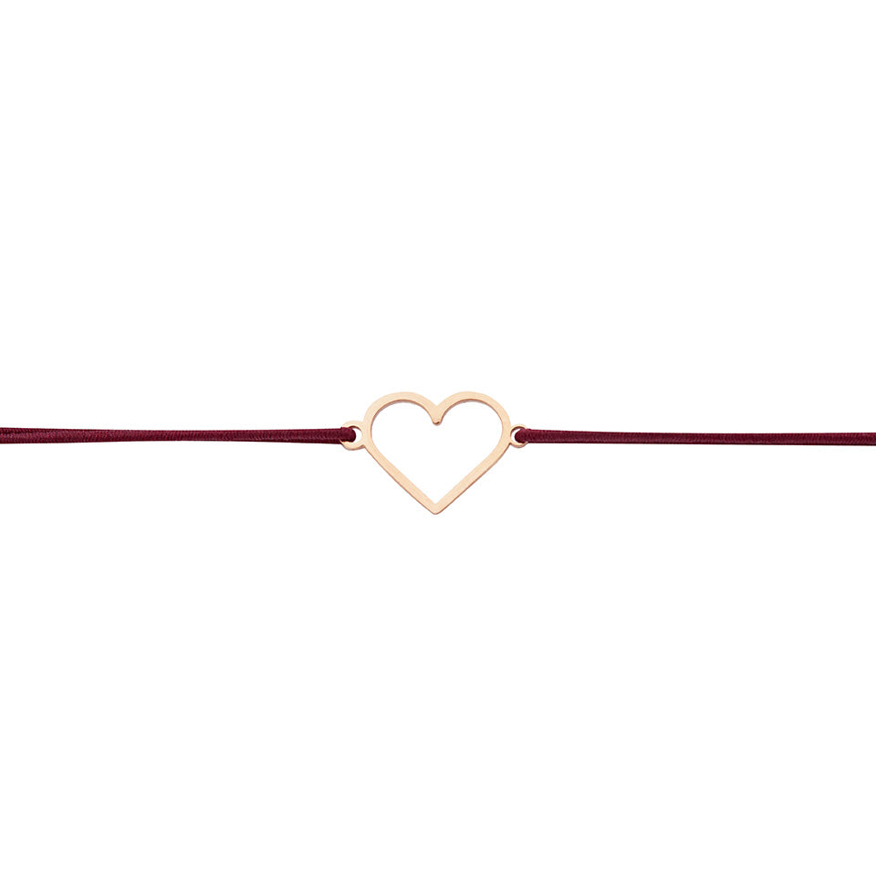Armband - "little companion - rosévergoldet - Herz