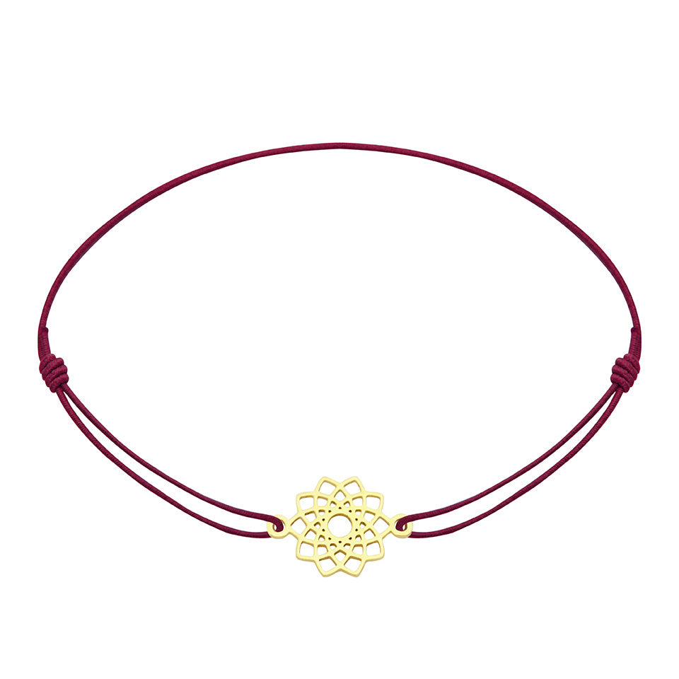 Armband - "little companion - vergoldet - Blüte