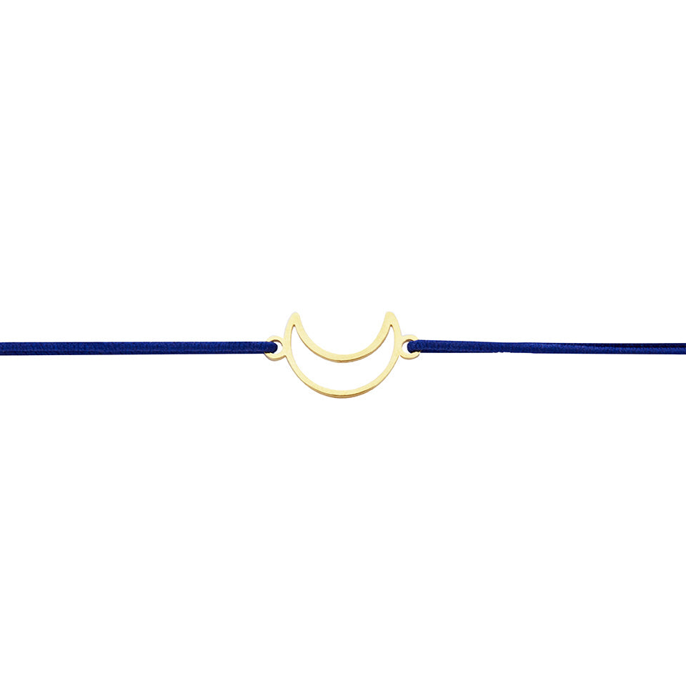 Armband - "little companion - vergoldet - Mond