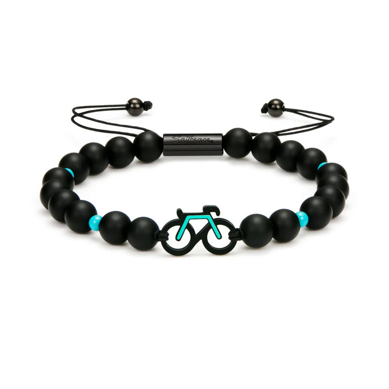 MINT BIKE BEADED BRACELET