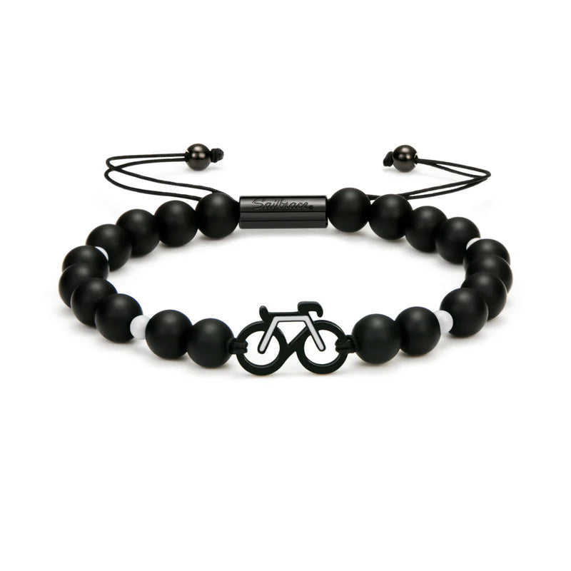 MONOCHROME BIKE BEADED BRACELET