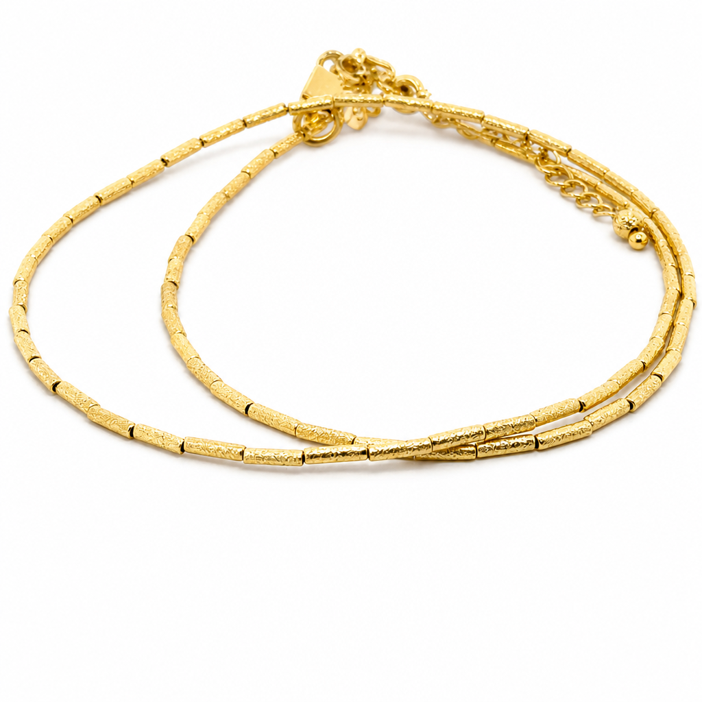 Simple Rosario Choker (Placcato Oro)