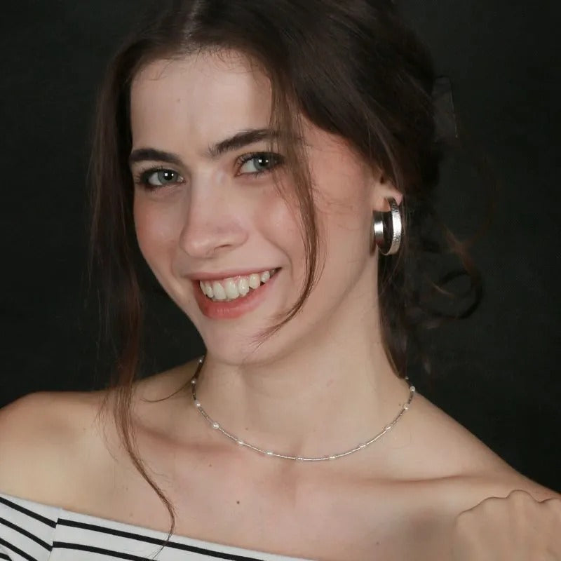 Rosario Pearls Choker (Placcato Oro, Pearls)