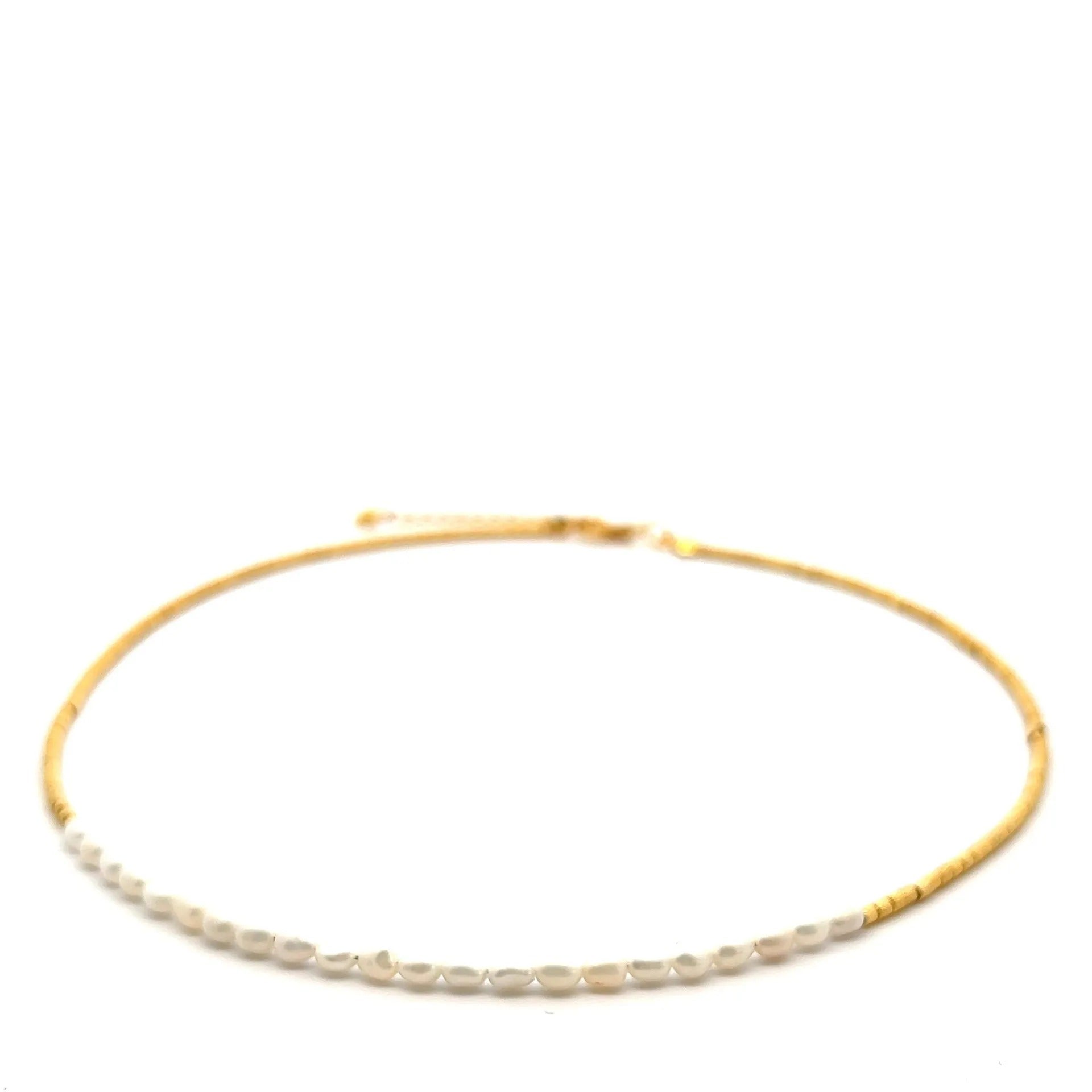 Atlas Pearls Choker (Placcato Oro)