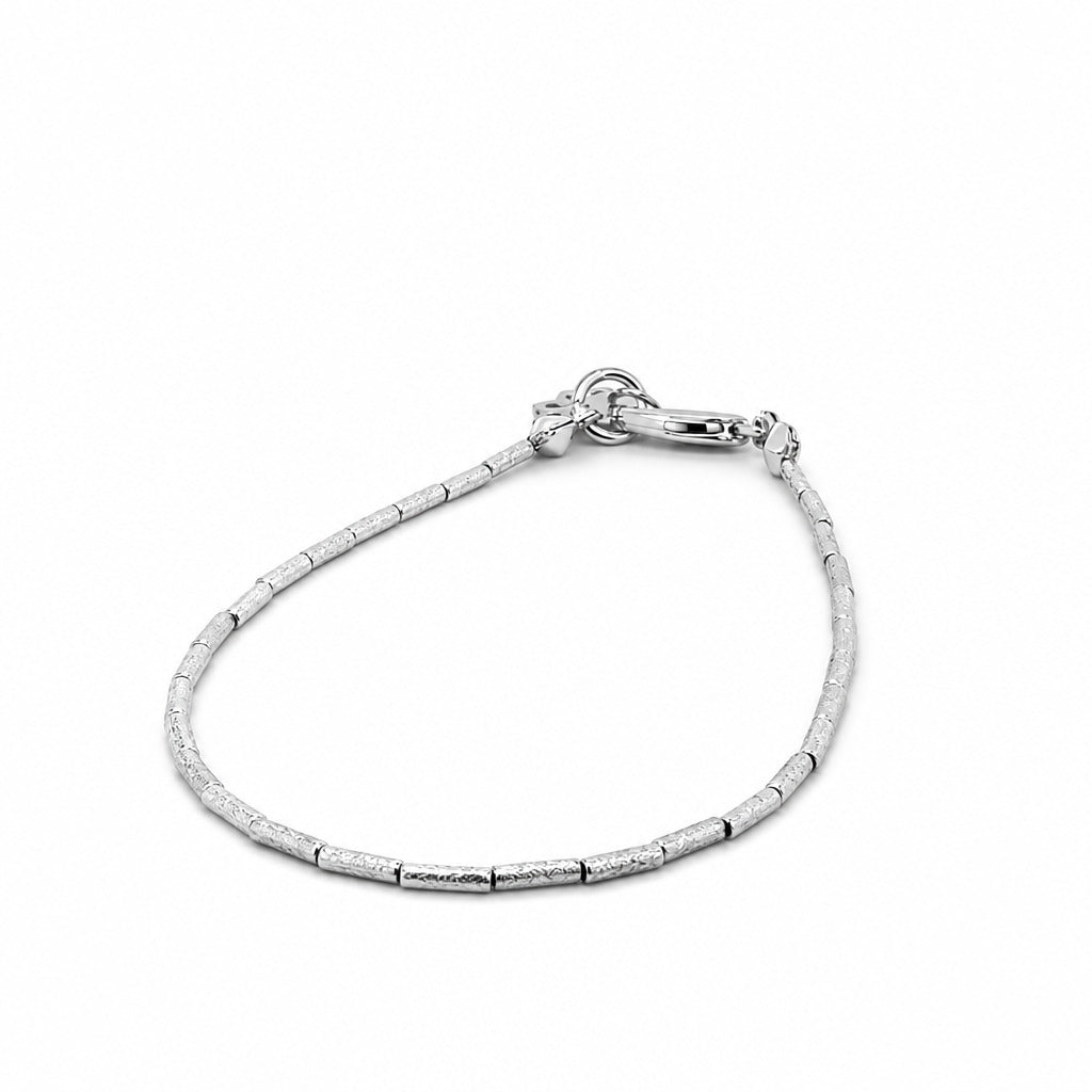 Simple Rosario Bracelet (Placcato Rodio)